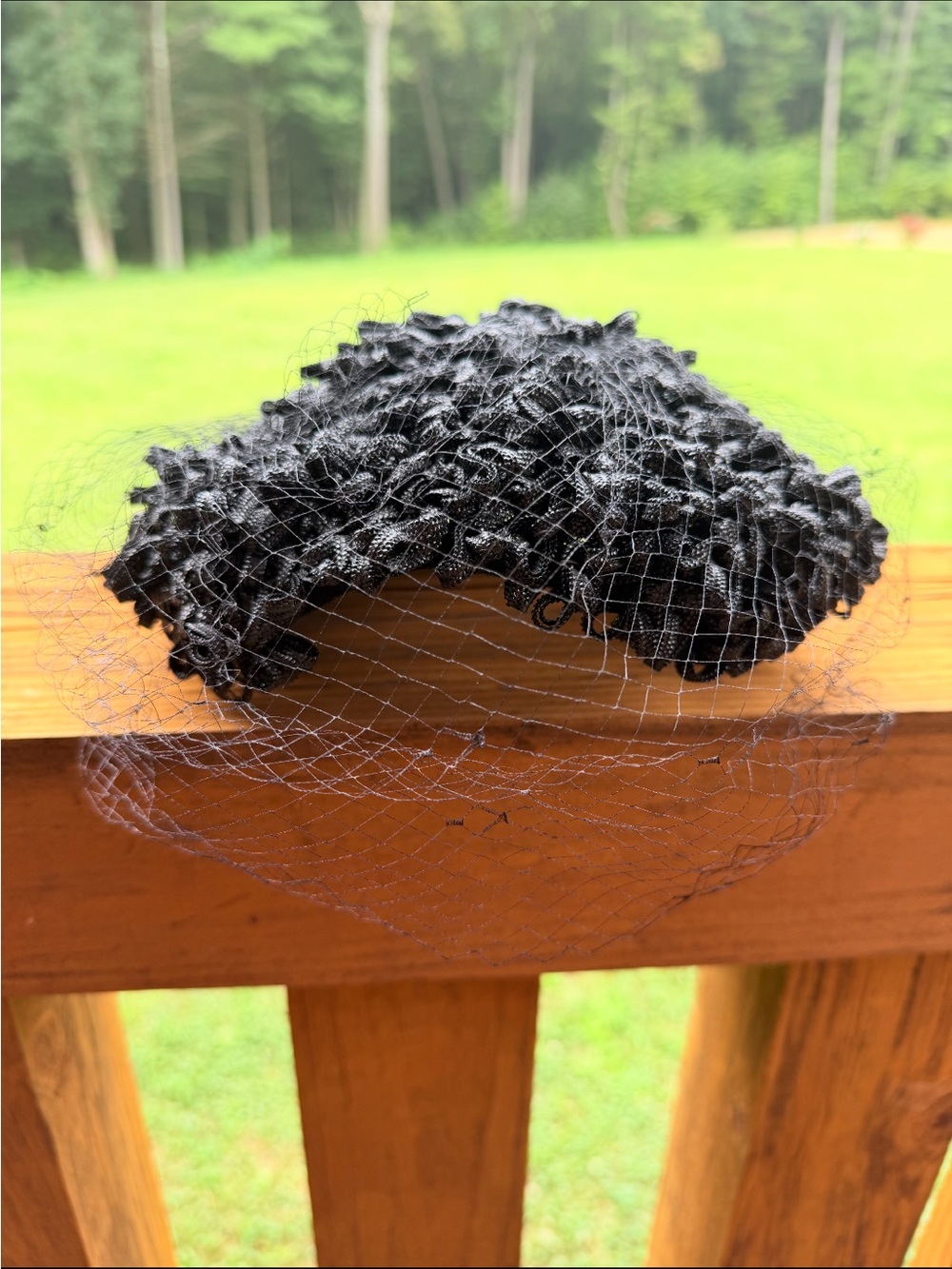 Elegant Black Veiled Fascinator Hat - Classic Women's Accessory